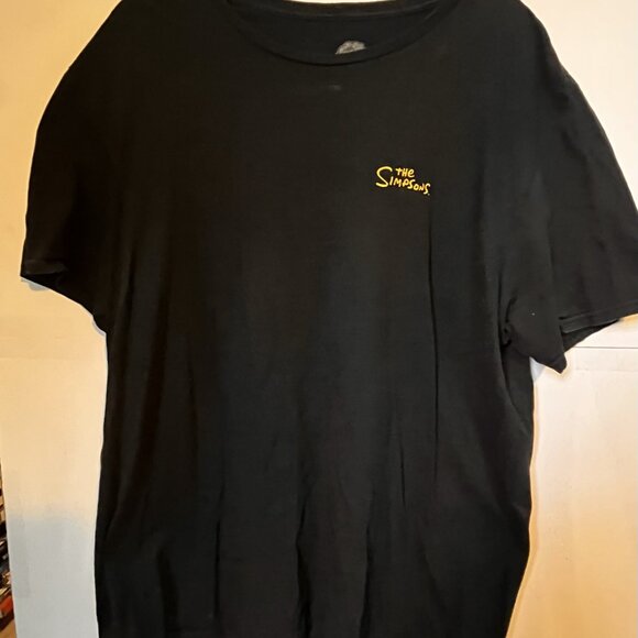 The Simpsons Couch Scene T-Shirt – Black XL Classic Family Graphic Official Me - Picture 2 of 5